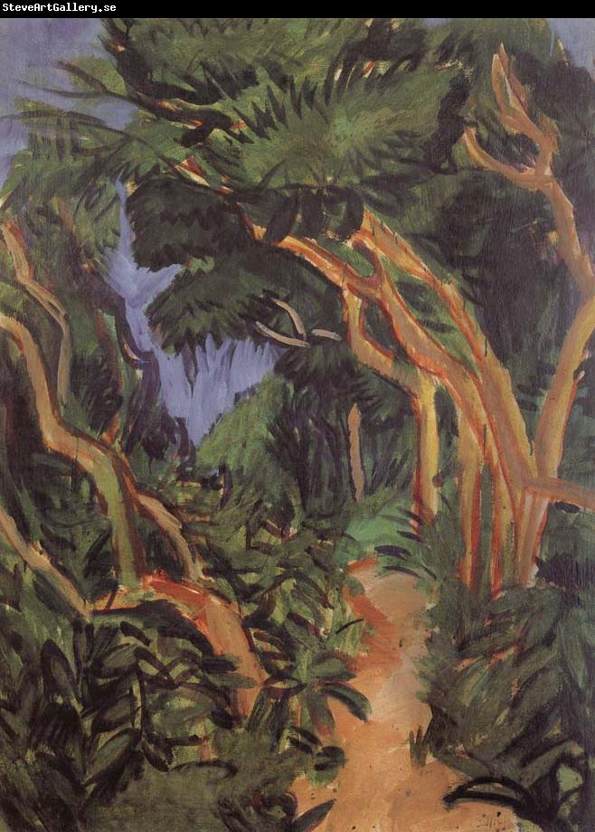 Ernst Ludwig Kirchner Fehmarn Landscape-forest path